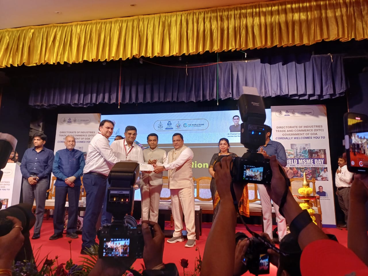 Candidates and officials at a RAMP programme event in Goa